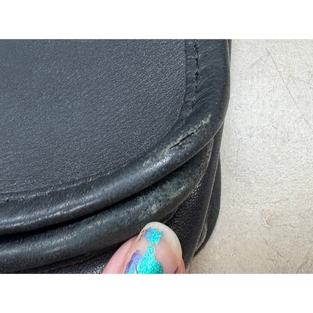 Vintage 80s Coach Black Leather Turnlock Crossbody - Picture 8 of 8